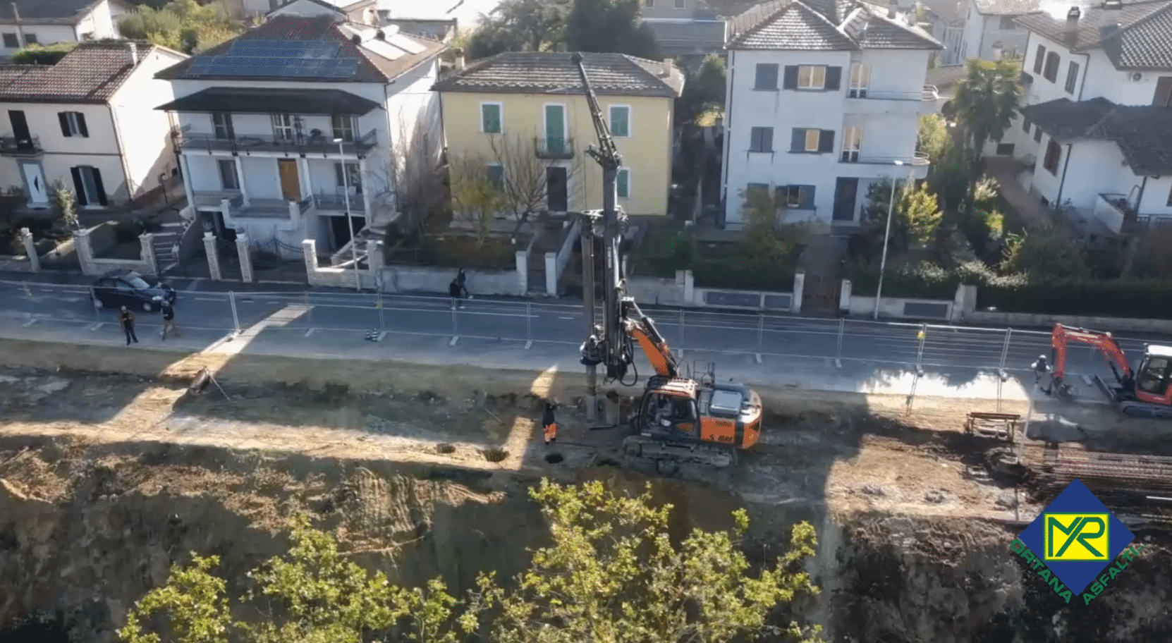 Lavori di consolidamento ad Attigliano